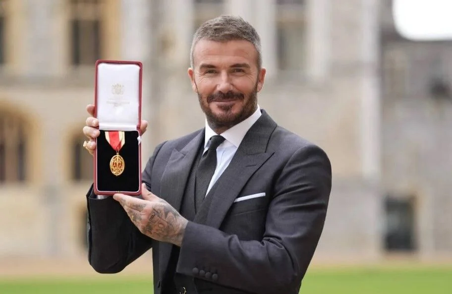 bekam riczar david beckham awarded knighthood