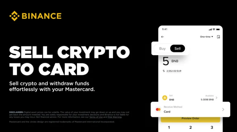 Binance и Mastercard преводи крипто към фиатни пари в Европа
