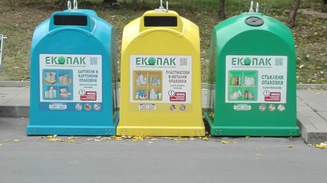 Всяка година събраните разделно отпадъци от опаковки в София се увеличават, кофи за боклук