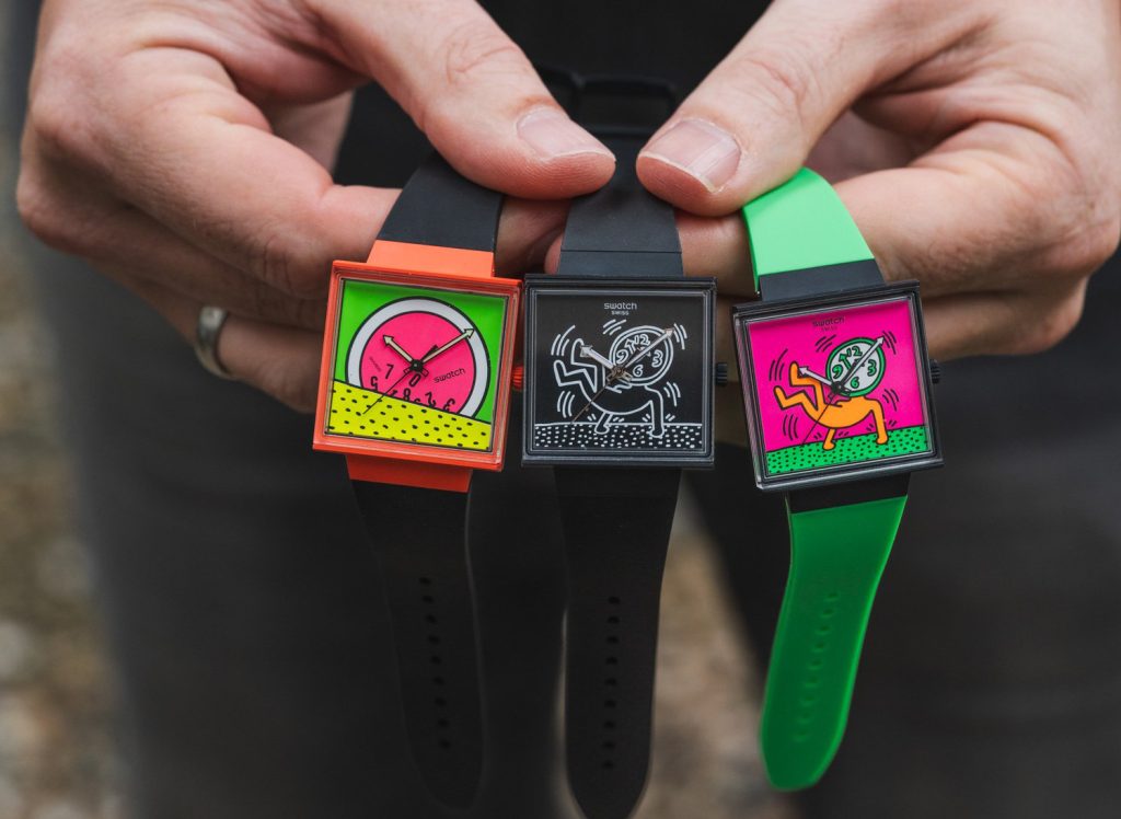 Новите часовници "Break Free" на Swatch завладяни от творчеството на Кийт Харинг