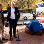 Скулптурно сърце на площад “Вацлав Хавел” в София