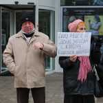 Протест пред БНТ срещу Емил Кошлуков