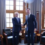 Министър-председателите на България и нидерландия Николай Денков и Марк Рюте.