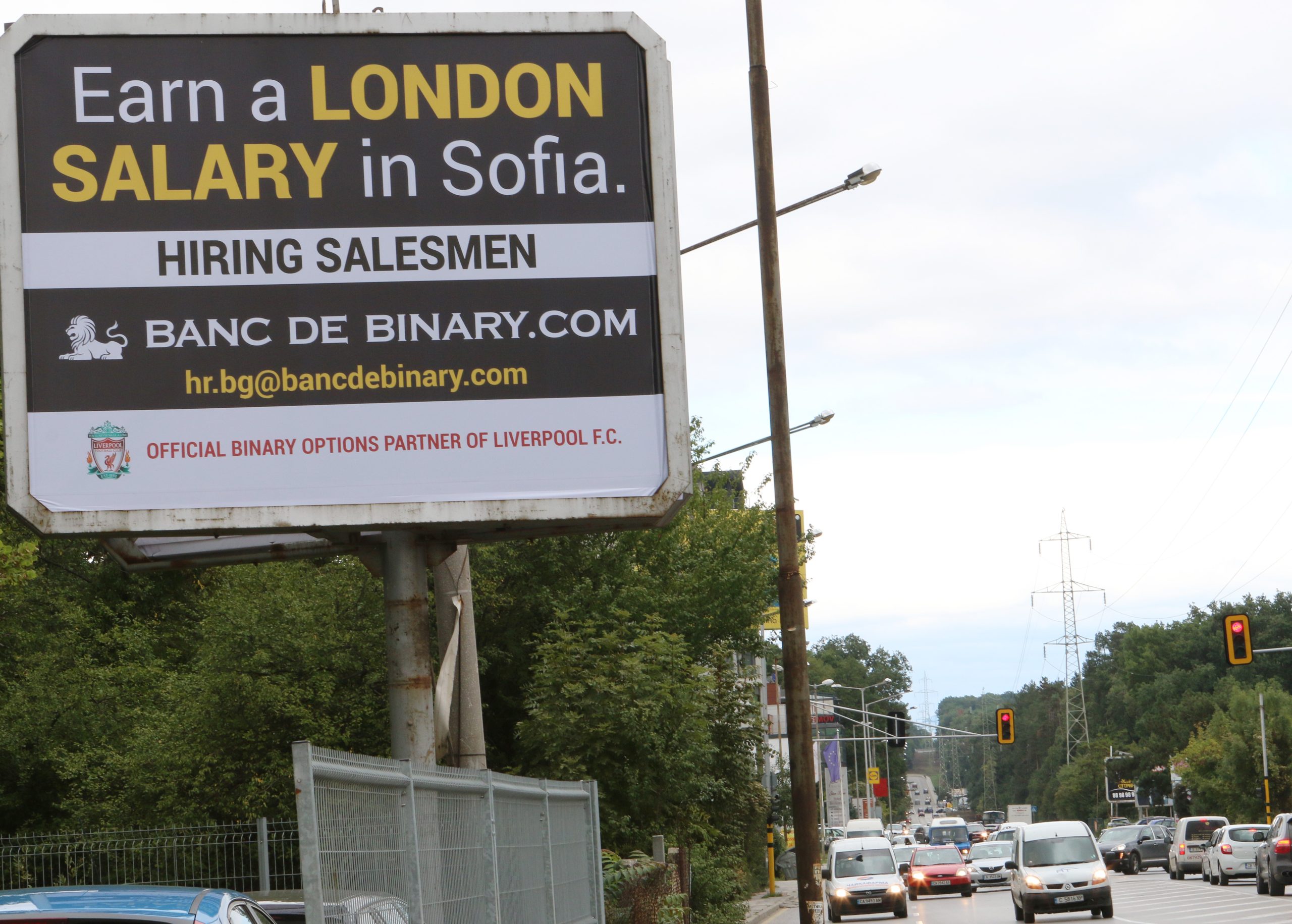 Билборд Banc de binary.com