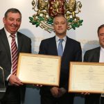 министър Божидар Лукарски на официална церемония днес