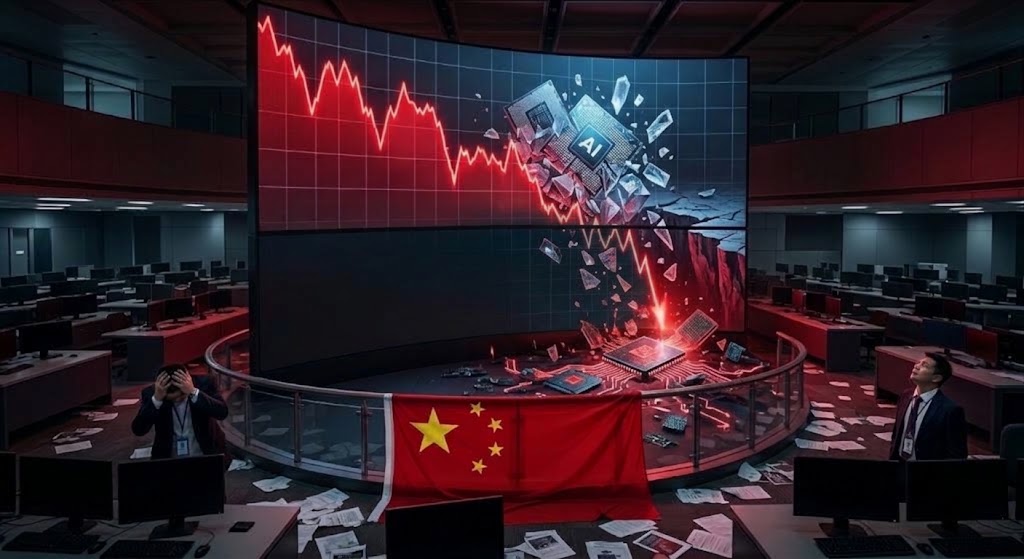 Китайският пазар на изкуствен интелект се срина с 40%, изтривайки 480 млрд. долара