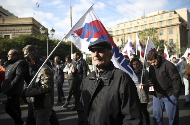 гърция стачка протести