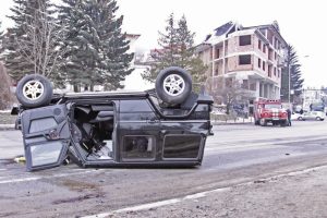 Размазаният хамър на Йоско след катастрофата в Бояна.