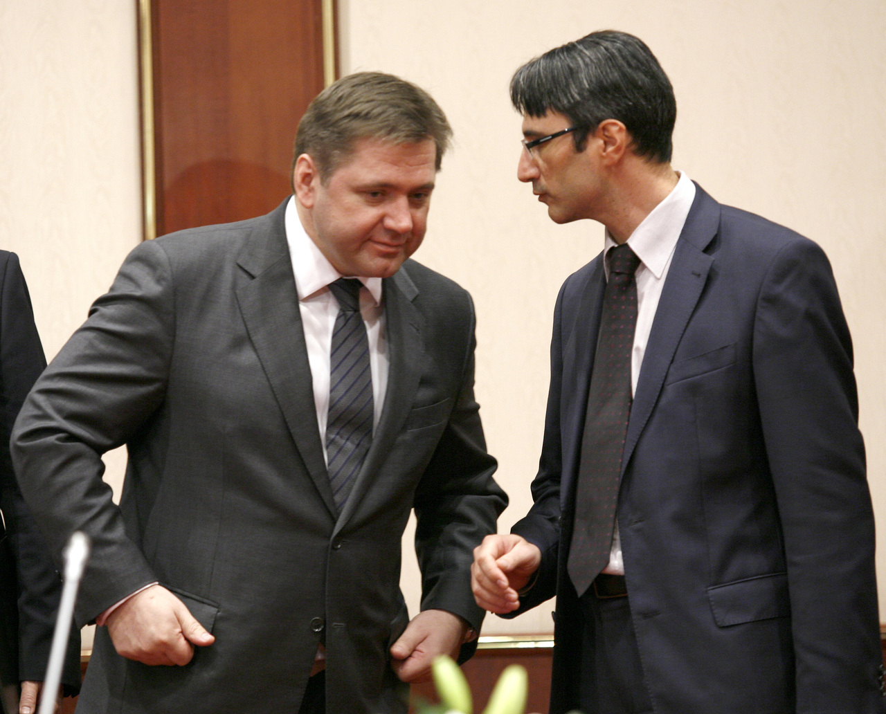 Сергей Шматко - мин. на енергетиката на РусияТрайчо Трайков - мин. на икономиката и енергетиката на Б- я