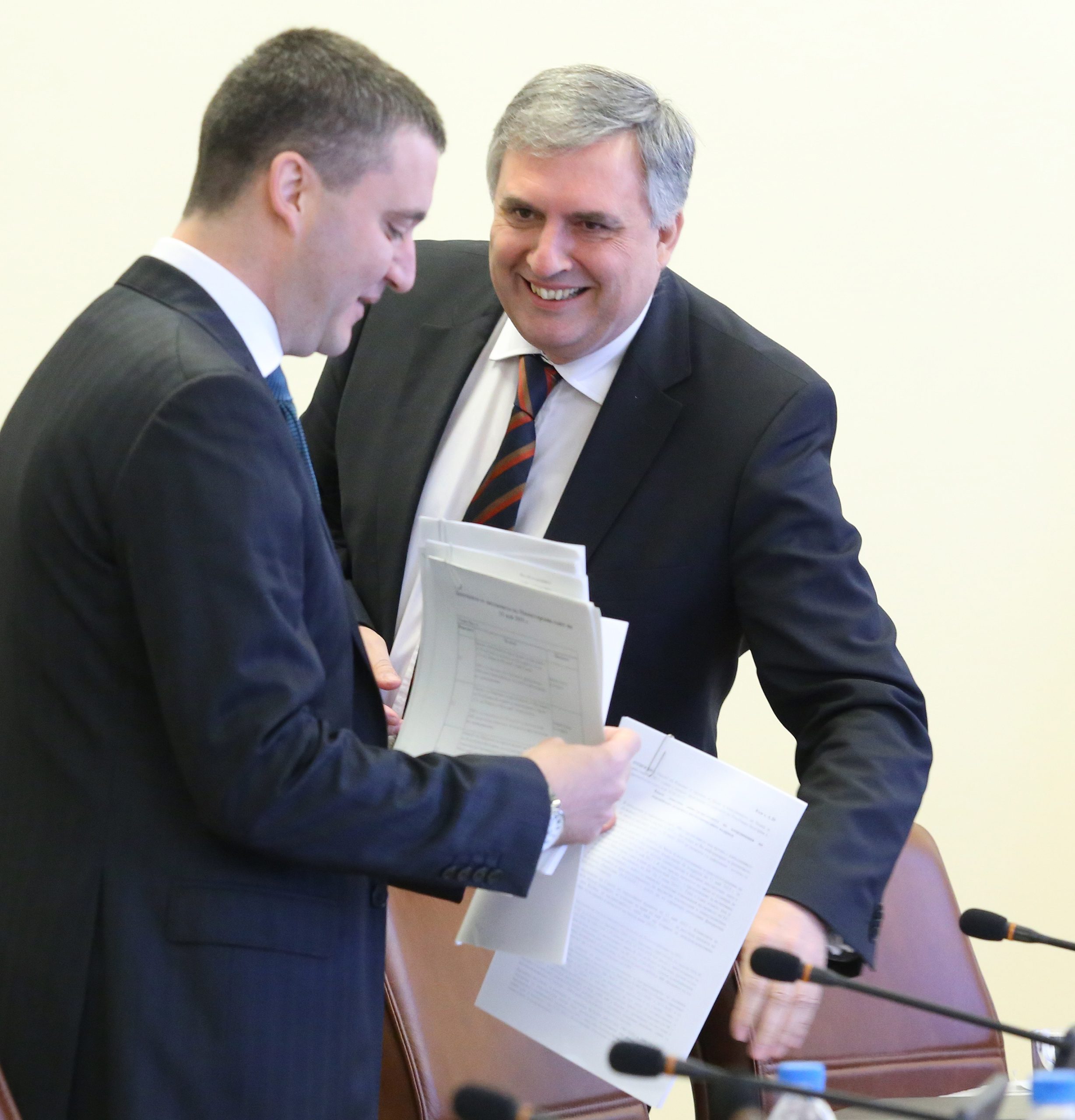Министерски съвет заседание Владислав Горанов мин.на финансите Ивайло Калфин