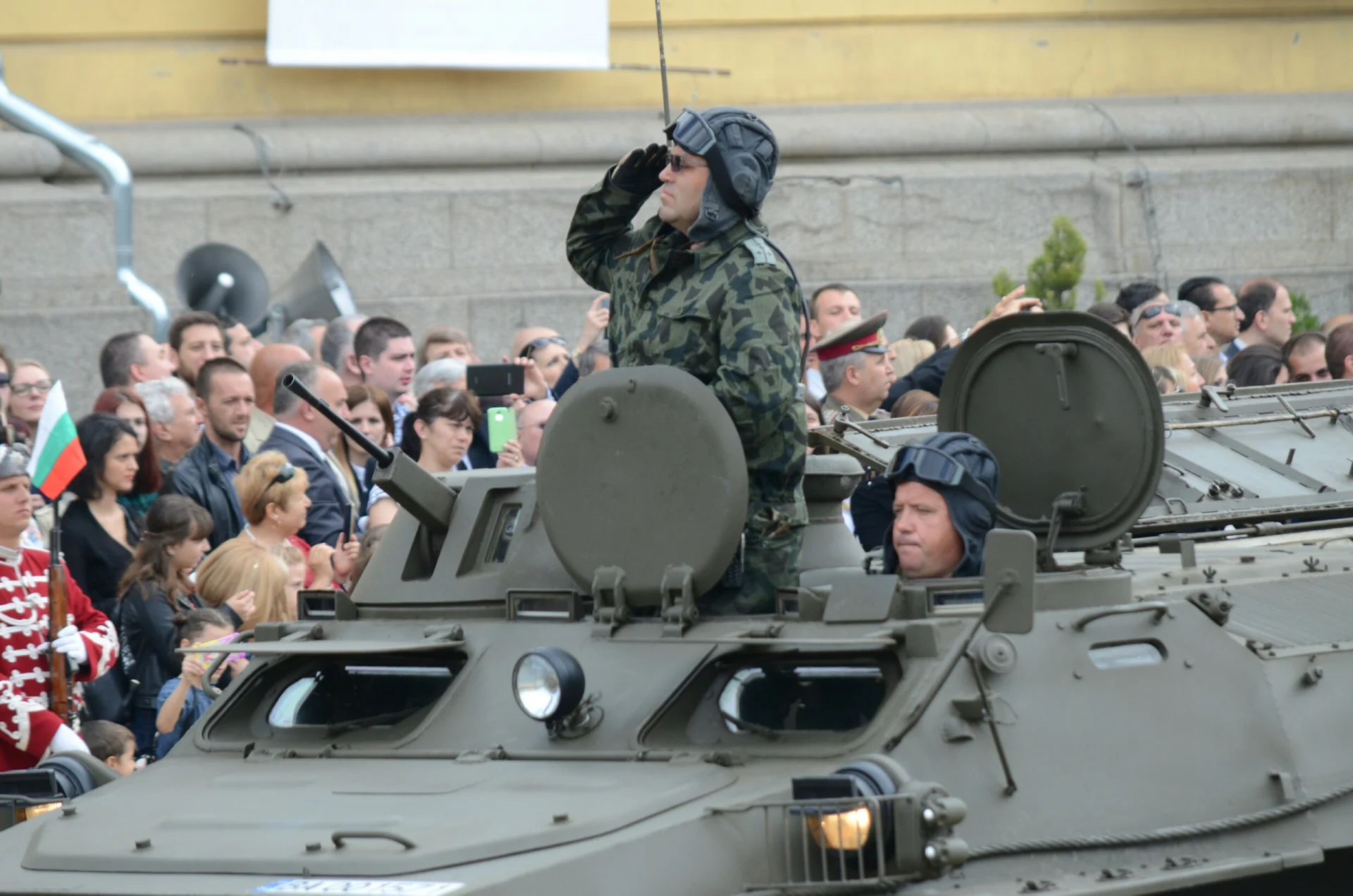 Военен парад на гергьовден празник на българската армия...