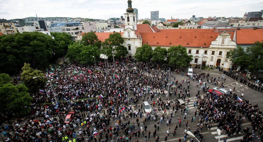 Протест в Братислава