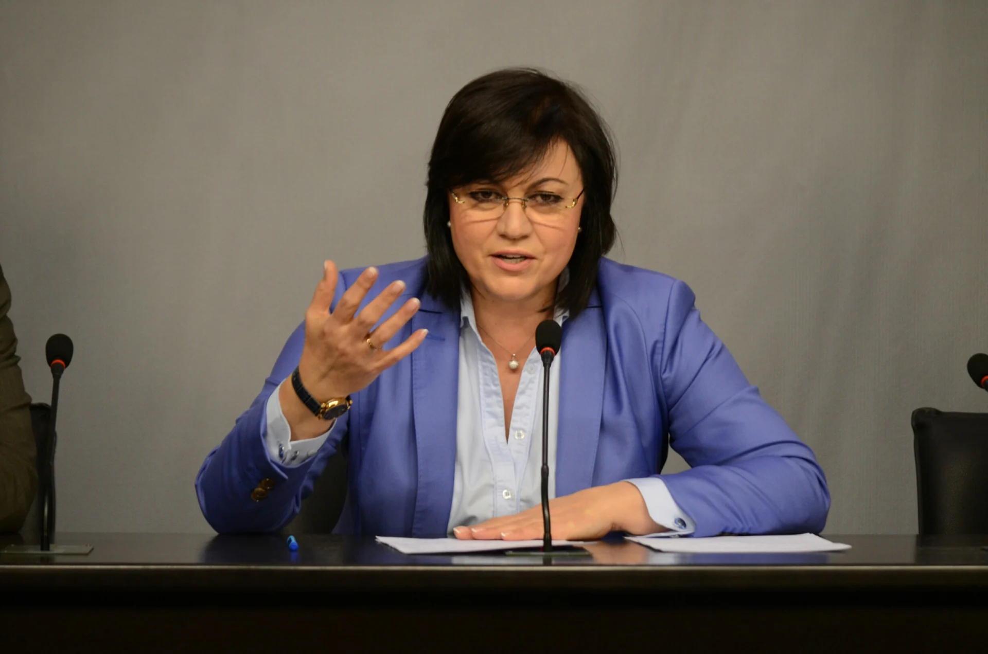 Пресконференция БСП Корнелия Нинова