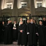 съдии на протест