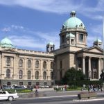 Сградата на парламента в Белград Скупщина