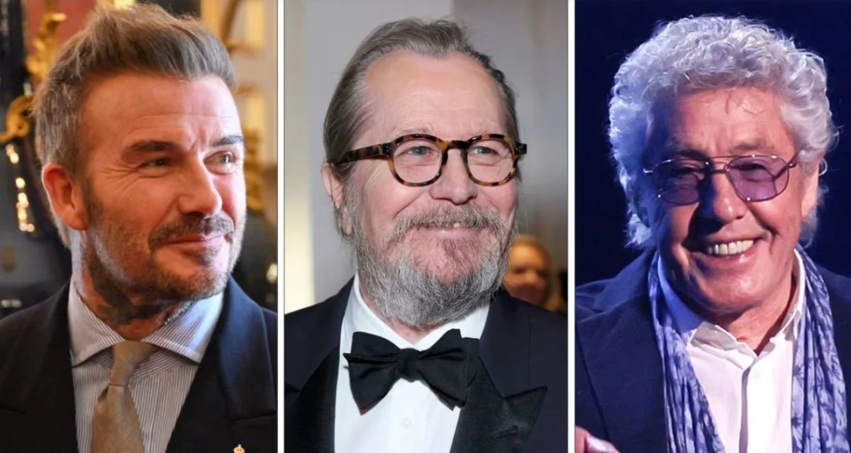 Дейвид Бекъм, Гари Олдман и Роджър Долтри.