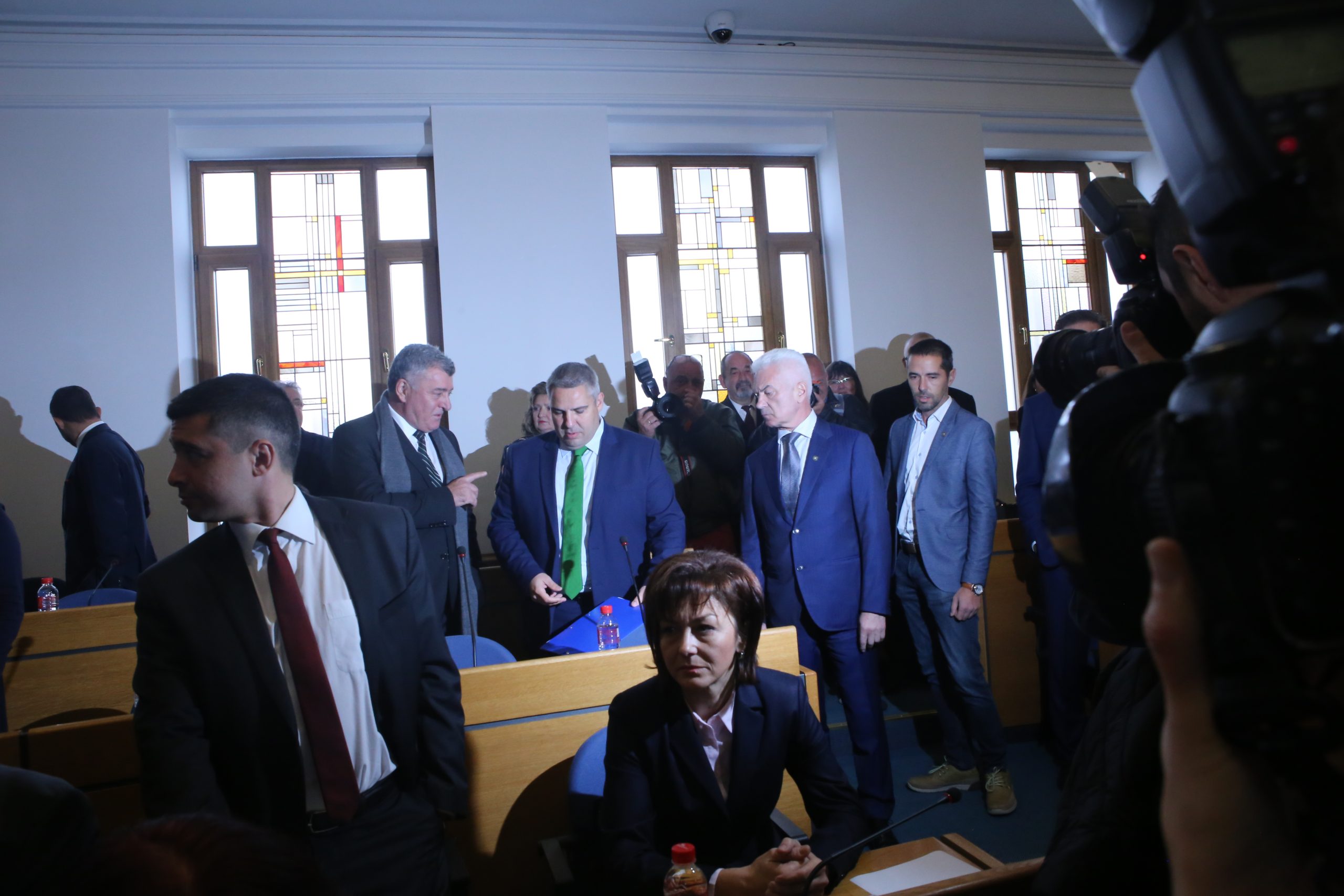 СОС -  първо заседание Методи Лалов - Демократична българия Волен Сидеров