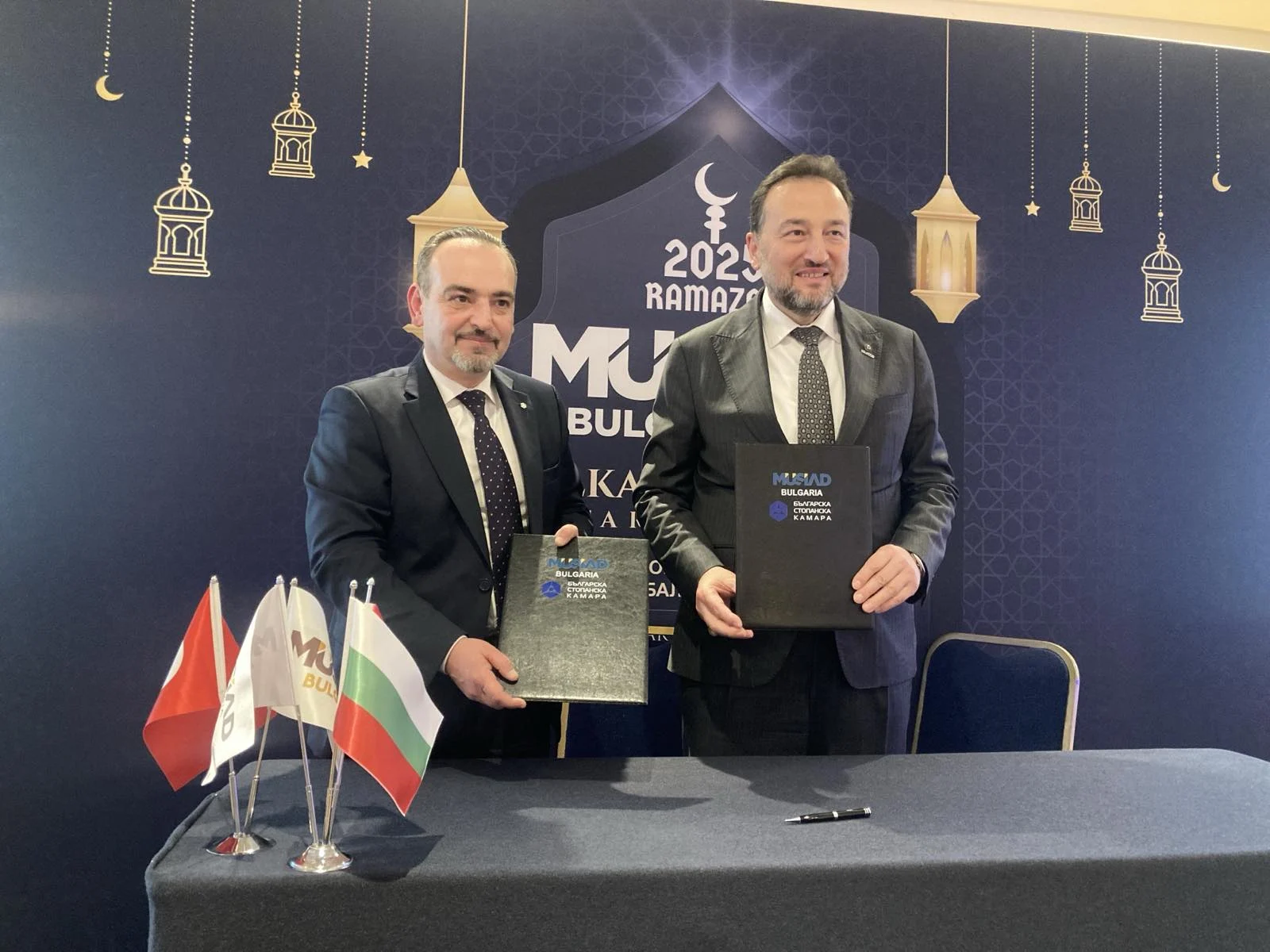 Добри Митрев председател УС БСК Махмут Асмали председател MÜSİAD