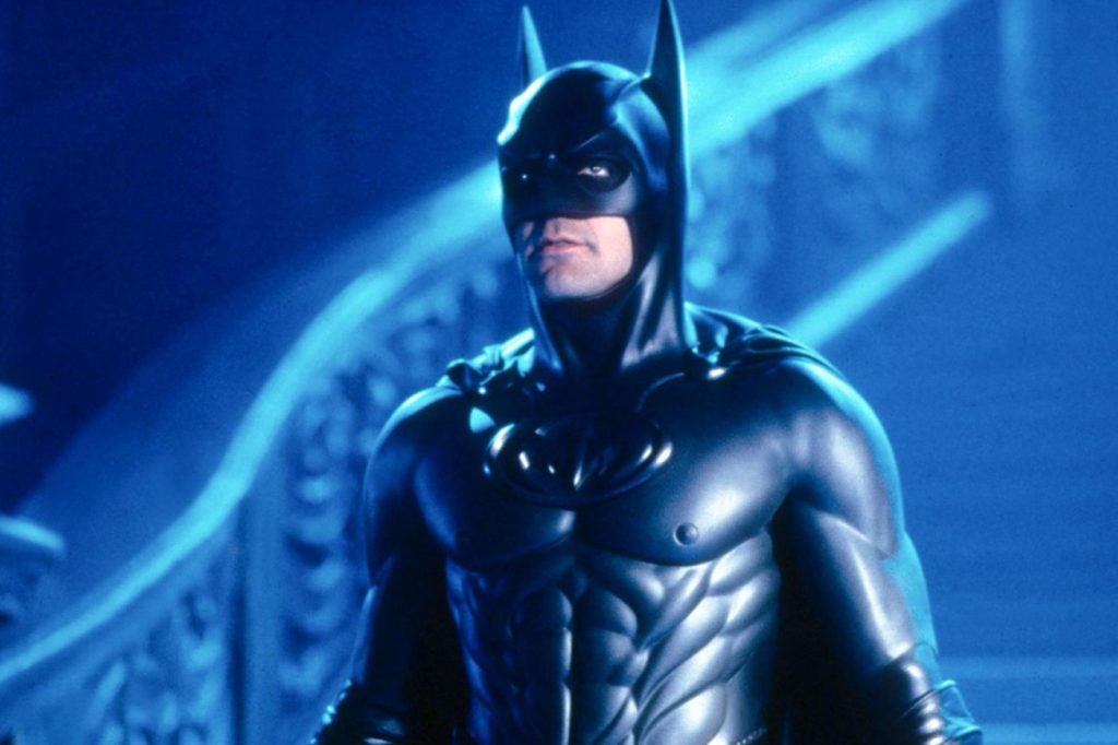 Джордж Клуни в ролята на Батман от филма "Батман и Робин" от 1997 година.
