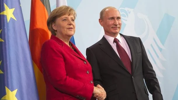 путин и меркел