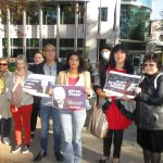 СБЖ акция в подкрепа на Асандж
