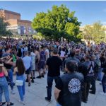 Втори протест в Стара Загора срещу насилието над жени. Снимка: Анна Турлакова