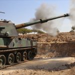 турски танк турция турци турски сили сирия Рас ал Айн артилерийска установка оръдие