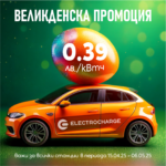 Electrocharge предлага атрактивни цени за зареждане по време на Великденските празници