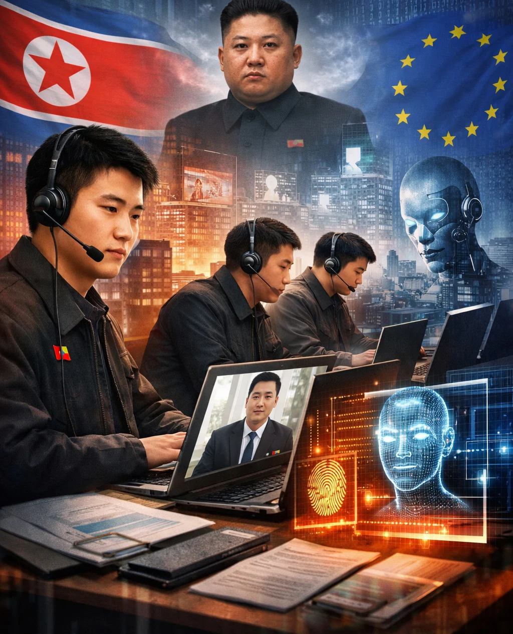 „Мини армия“ от Северна Корея мами фирми в Европа с фалшиви AI самоличности