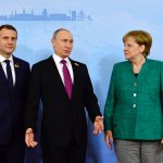 владимир путин ангела меркел еманюел макрон