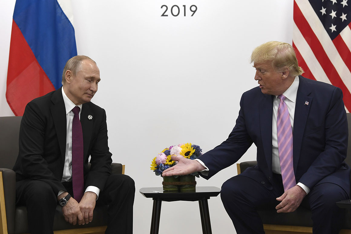 тръмп путин осака г-20