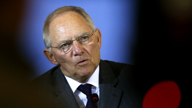 Германският финансов министър Волфганг ШойблеWolfgang Schaeuble