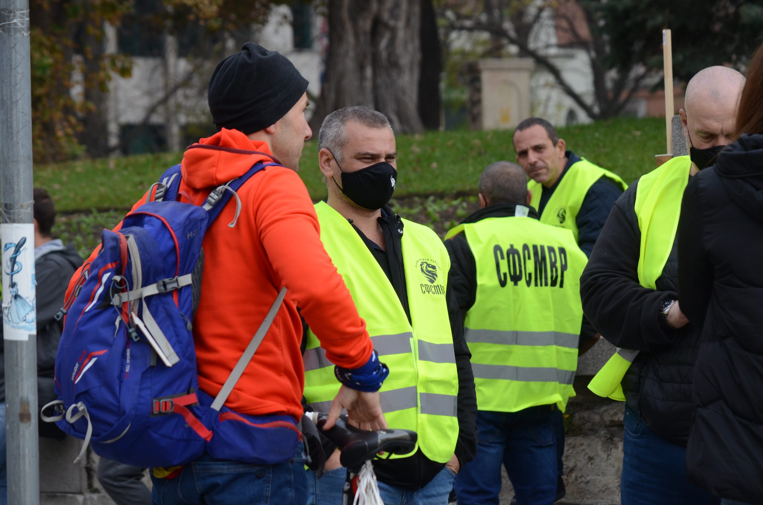 Протест на полицията полицаи палатка пред НС парламента