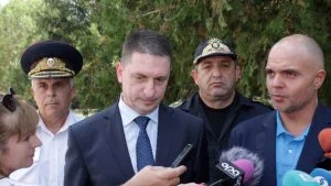 Вътрешният министър Христо Терзийски и главният секретар на МВР Ивайло Иванов в Елхово