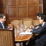 Асен Василев посланик на Япония в България Н. Пр. Хироши Нарахира