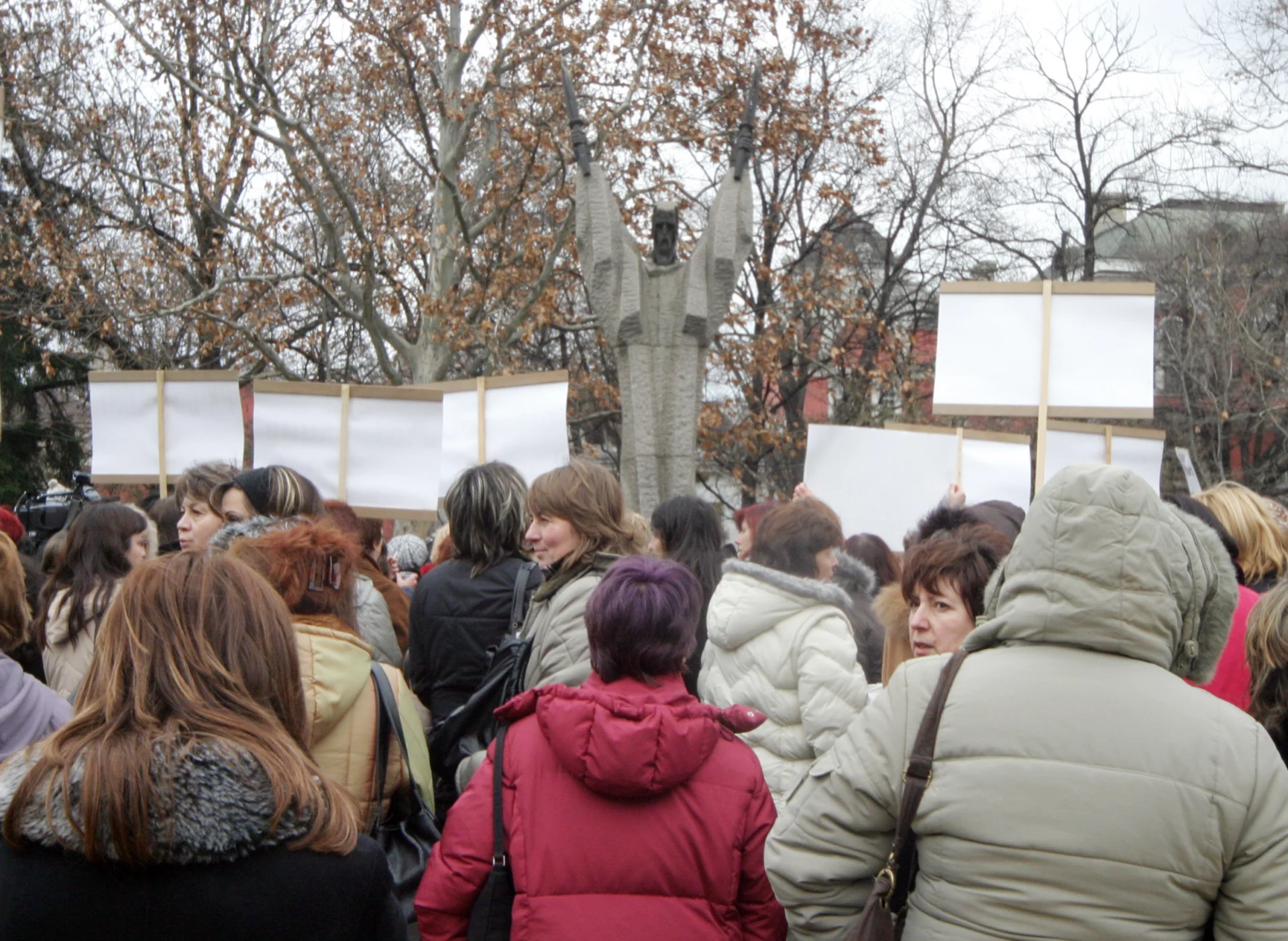 Протест на  медицински работници лекари сестри