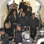 ТПС Подсъдимите "Килъри" излизат от съдебната зала след поредното съдебно заседание.