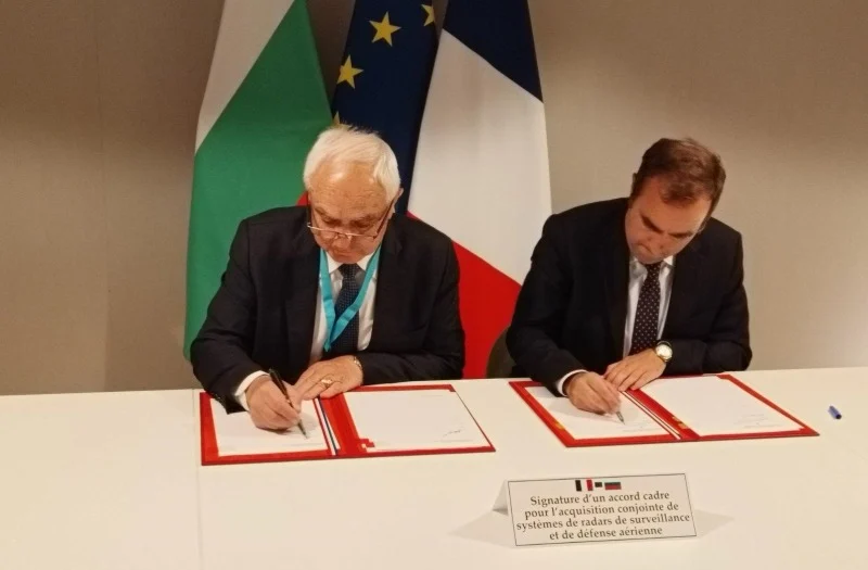 Подписахме рамково споразумение с Франция за съвместно придобиване на нови трикоординатни радари