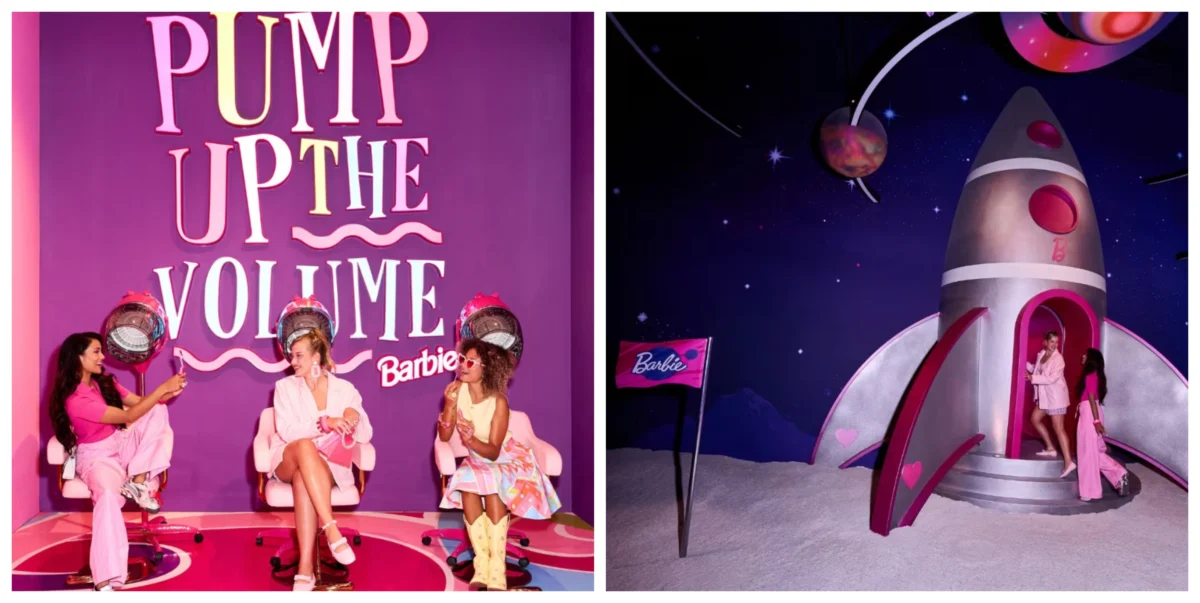 Фризьорският салон и космическата ракета на Barbie.