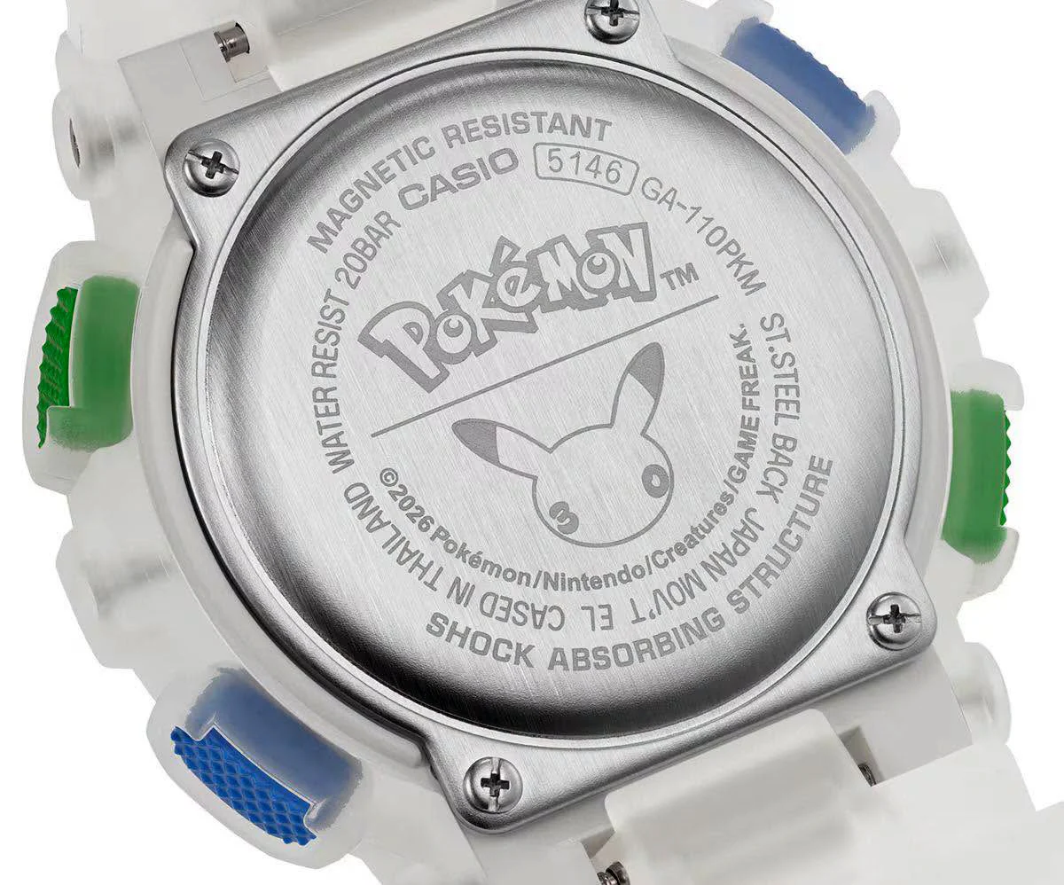 Новият часовник G-Shock x Pokémon на Casio е посветен на първите игри от поредицата