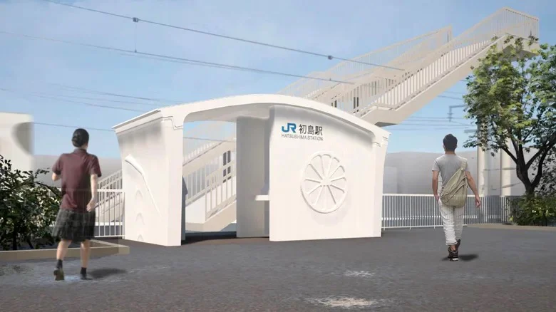 Японската компания JR West изгражда 3D-притирана жп гара за три часа