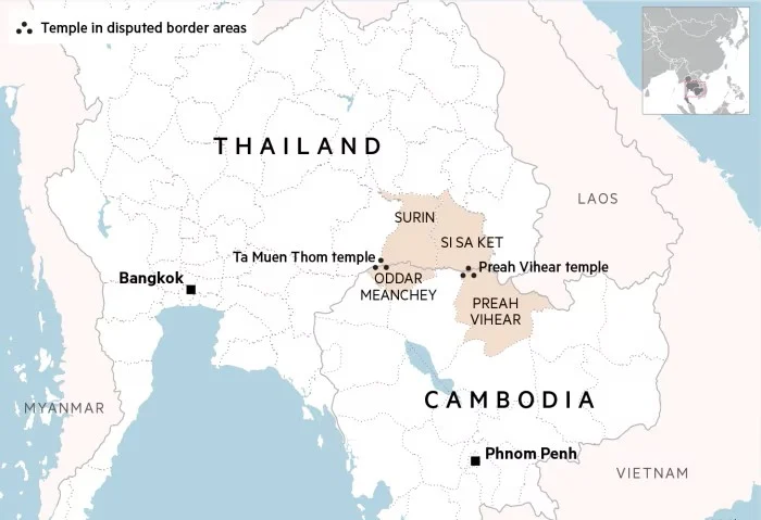Конфликтът между Тайланд и Камбоджа