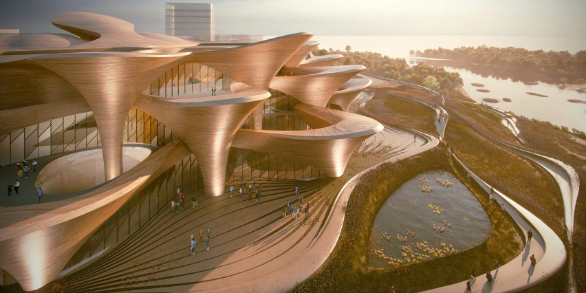 Новаторски проект на Zaha Hadid Architects  за центърът Алишер Навои в Узбекистан