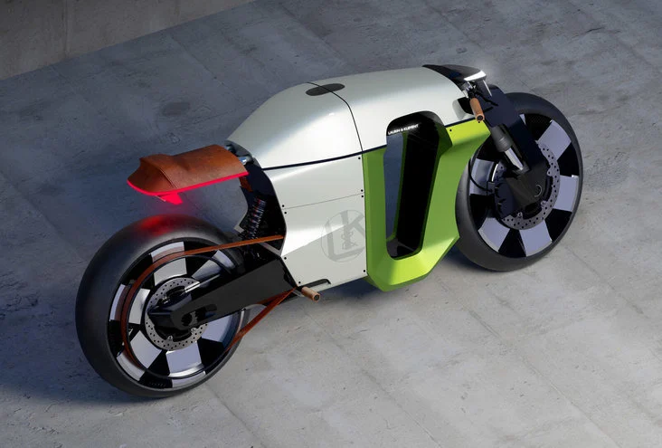 Škoda представи концепция за ретро електромотоциклет в духа на Slavia B