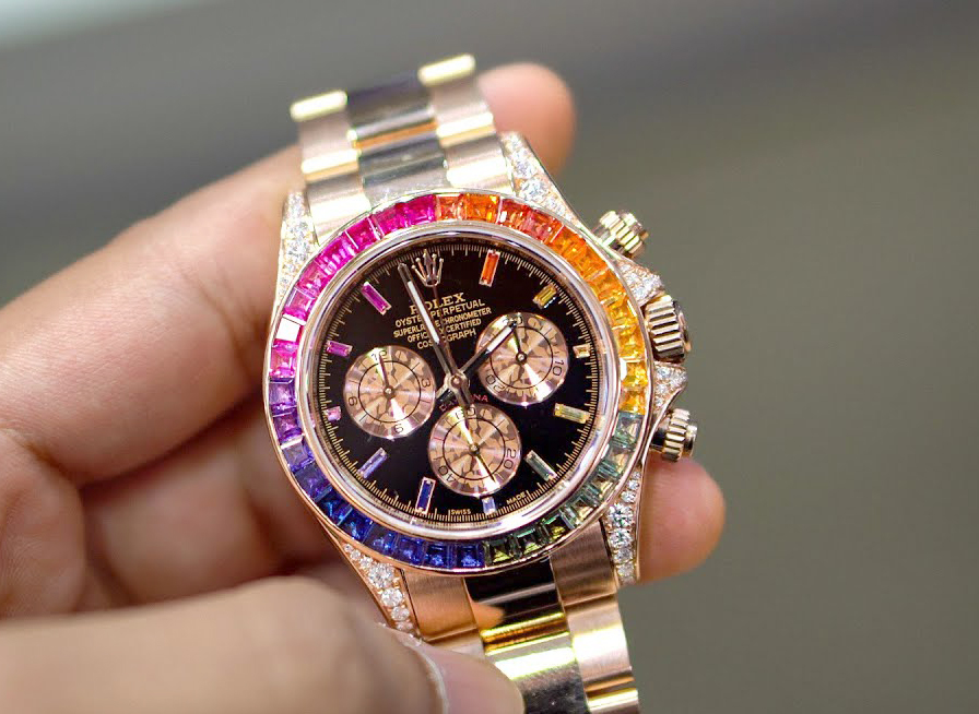 Първият Rolex Rainbow Daytona очаква стойности от 3 млн.евро на търг 3 Първият Rolex Rainbow Daytona очаква стойности от 3 млн. евро на търг