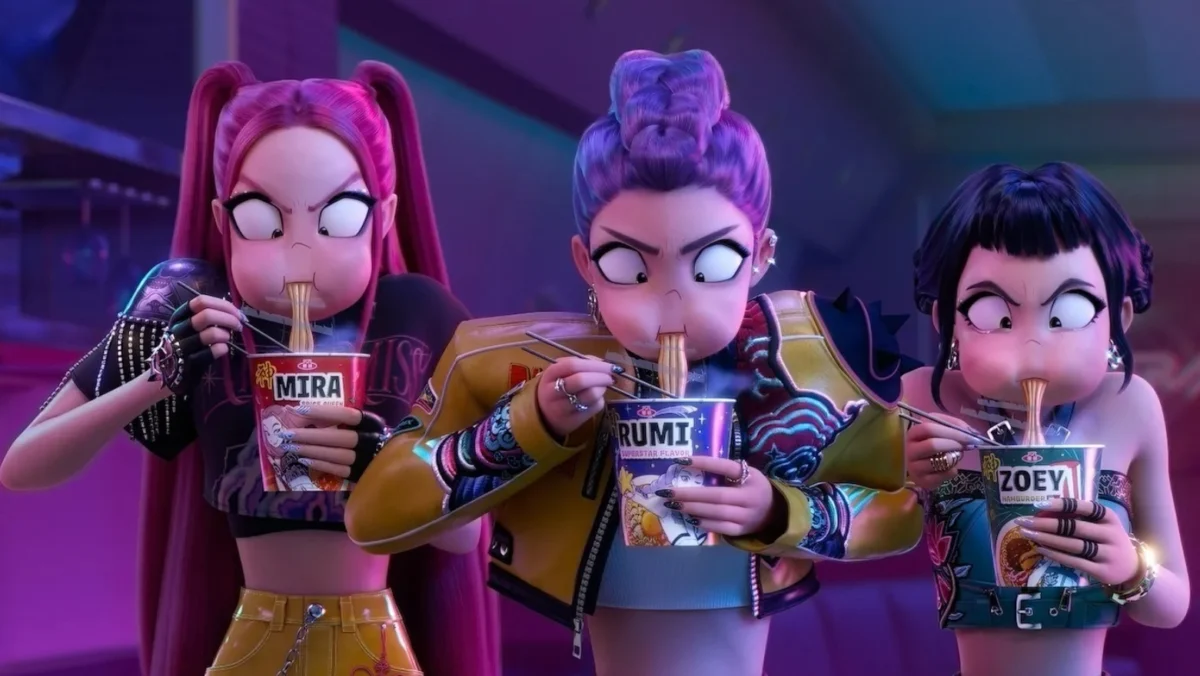 Кадър от филма, показващ част от гъвкавата и иновативна анимация.