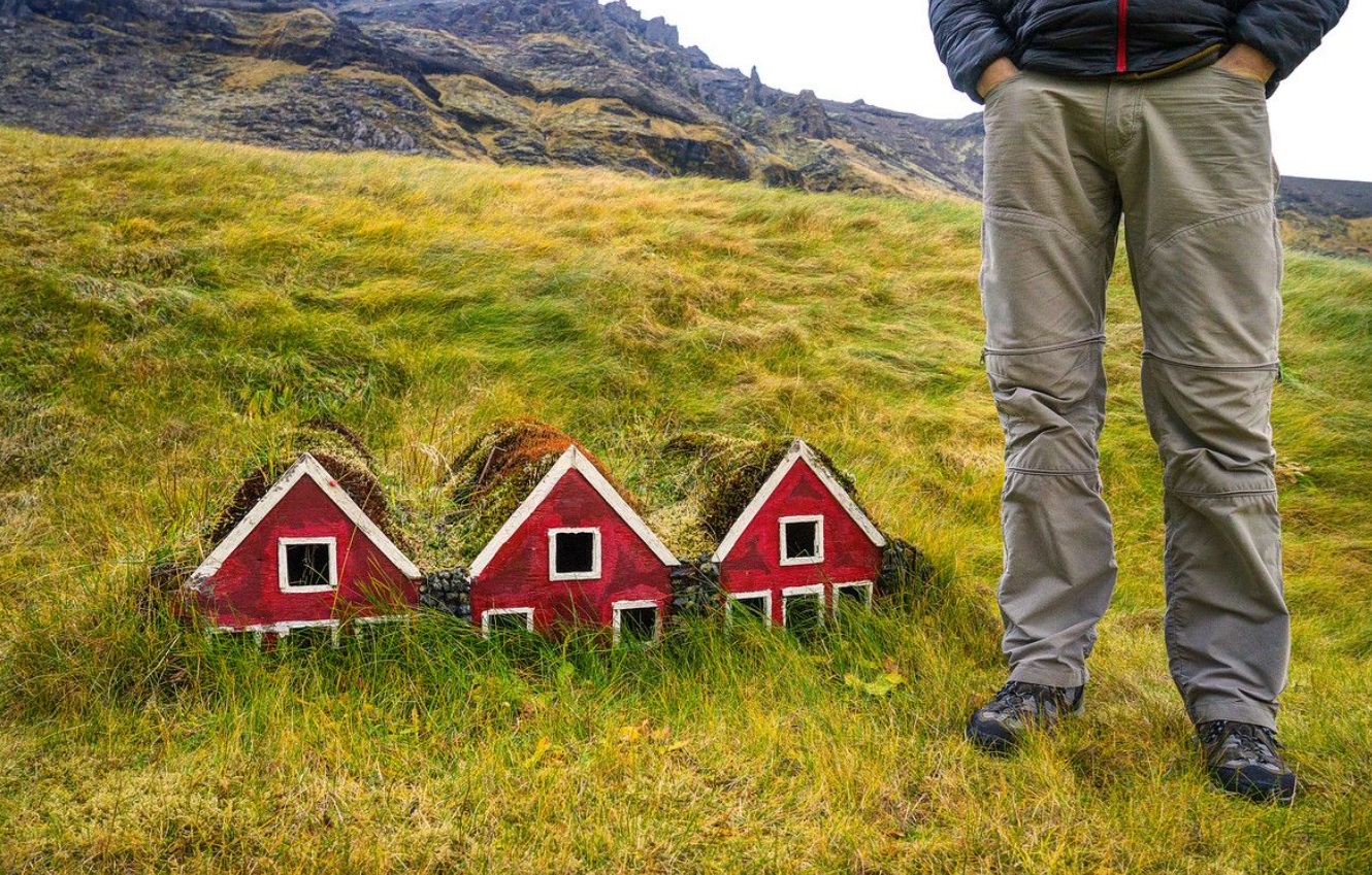 Къщички, построени за елфите.