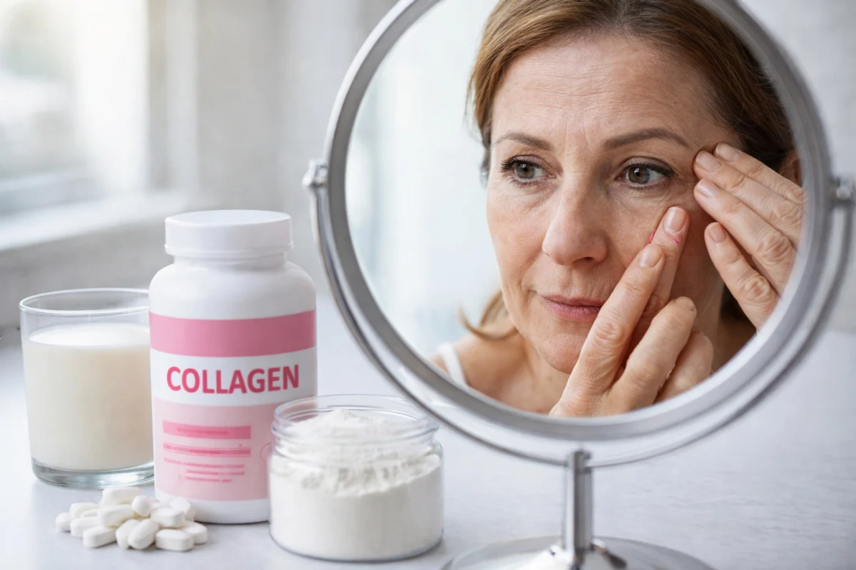 Приемът на колаген прави кожата по-еластична, но не спира бръчките