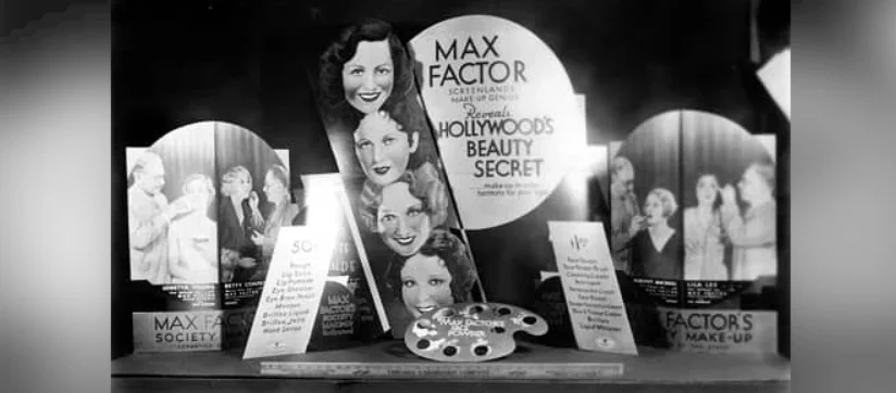 Една от първите реклами на Max Factor.