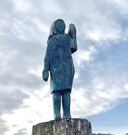 melania trump statue